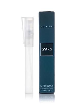 Мужской мини парфюм bvlgari aqva pour homme 10 мл