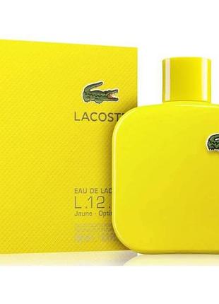 Мужской цитрусовый парфюм lacoste eau de lacoste l.12.12 yellow edt 100ml