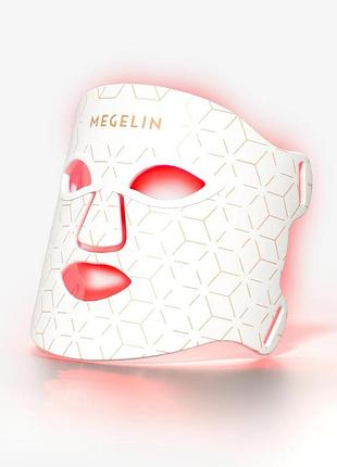 Маска для світлотерапії/омолодження обличчя megelin jml1 megelin 7-колірна світлодіодна маска для обличчя