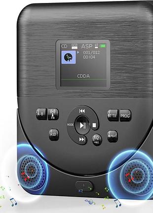 Портативный cd-плеер feleman cd535 аккумуляторный cd-плеер для автомобиля с fm-передатчиком
