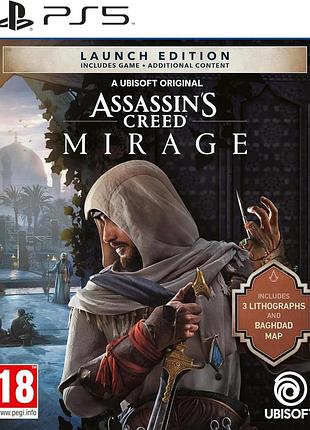 Відеогра для ps5 assassins creed mirage launch edition гра для приставки sony playstation французькою мовою