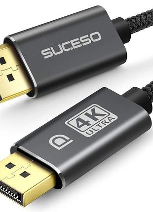 Кабель 2 м displayport 4k 60hz suceso высокоскоростной кабель для потоковой передачи видео или игр