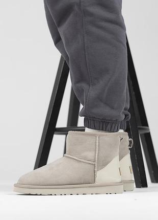 Жіночі ugg light grey mini lacquer 4
