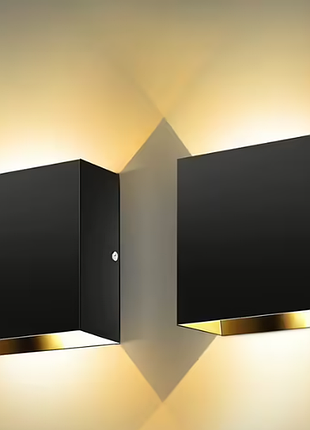 Комплект из 4 настенных светильников 10х10х5смled wall light set kioooki 1073 настенныи светильники с регулируемым углом света