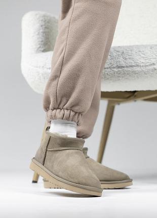 Женские ugg ultra mini beige 2