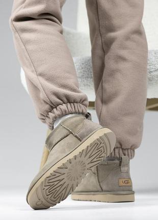 Женские ugg ultra mini beige 3