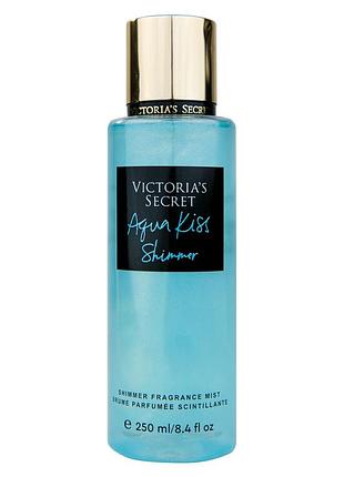 Парфюмированный спрей для тела victorias secret aqua kiss shimmer 250 мл