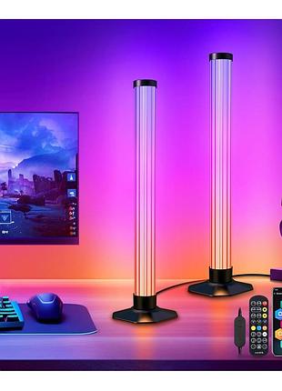 2 шт. светодиодная панель 360° light bar умная светодиодная панель для игровой комнаты с пультом дистанционного управления