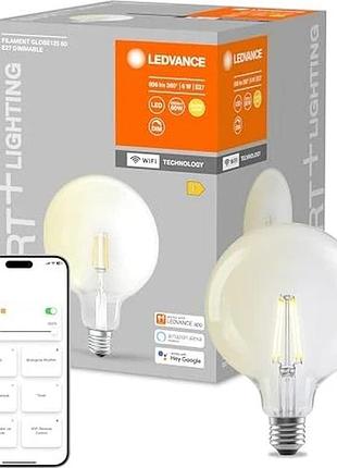 Умная светодиодная лампа osram ledvance ac32958 806lm 6w e27 smart+ lightning светодиодная лампа с теплым белым светом