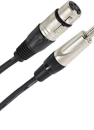 Стереокабель 3 м xlr/6,35 мм plugger кабель для під'єднання аудіосистеми