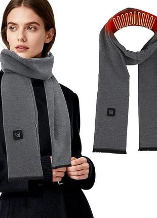 Шарф с подогревом 180х14 см smart heating scarf a0135 электрический перезаряжаемый шарф с подогревом