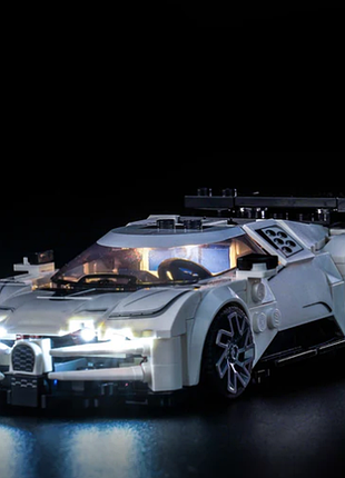 Комплект led-підсвітки для lego speed champions bugatti centodieci lighting kit gc1173 7724 комплект світлодіодного освітлення