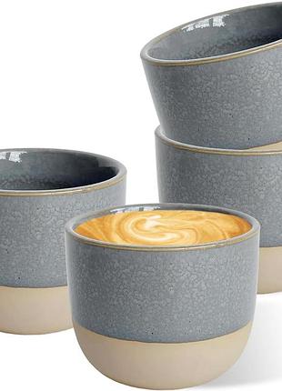 4шт. чашки для эспрессо espresso tassen set 100 мл набор из 4 керамических кофейных чашек