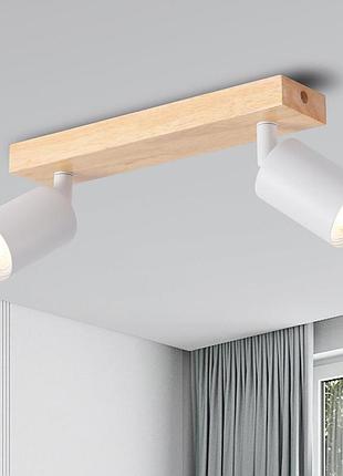 Двухпозиционный потолочный светильник 28 см anwio ceiling lamp ea1900812-27-02rw потолочный светильник с регулируемым направлением