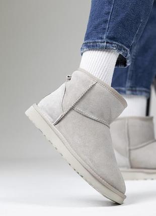 Жіночі ugg mini ligth grey 2
