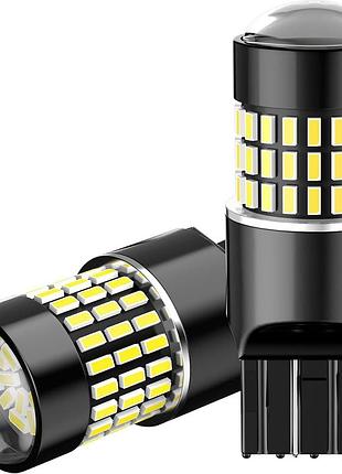 2 шт. світлодіодні лампи для автомобіля oboled t20 led — white 78smd денні ходові вогні, габаритні вогні, покажчики повороту,