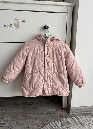 Куртка для дівчинки h&m стьобана рожева