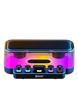 Портативна колонка bluetooth з підсвічуванням rgb bluetooth 5.0, type-c.