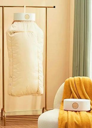 Подвесная электросушилка для одежды portable drying machine sh-005 с чехлом / портативная сушилка для белья с таймером