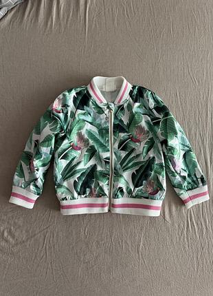 Светр для дівчинки h&m з квітковим принтом