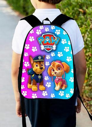 Рюкзак детский щенячий патруль "paw patrol" 34х27см, городской ранец для мальчика с принтом (00359)