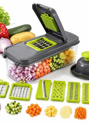 Овощерезка мультислайсер vegetable cutter / мультислайсер для овощей и фруктов / механический ручной измельчитель