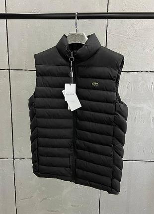 Жилетка чоловіча демісезонна lacoste чорний xl