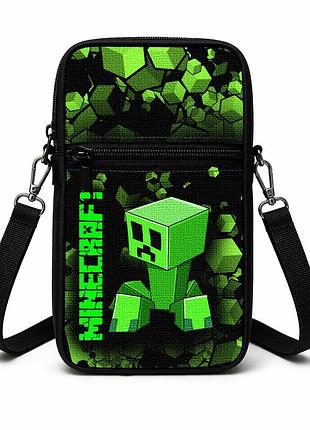 Сумка-чехол для телефона minecraft,детская сумка через плечо, водонепроницаемая мини сумка (4749)