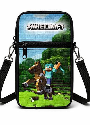 Сумка-чехол для телефона minecraft,детская сумка через плечо, водонепроницаемая мини-сумка (4739)