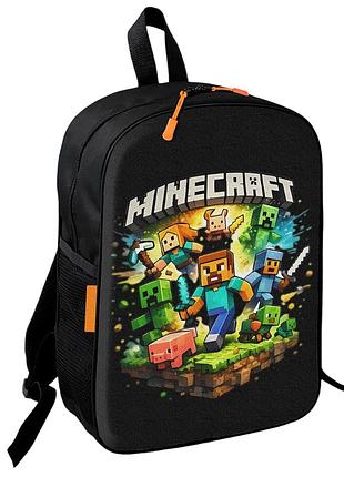 Рюкзак школьный детский minecraft крипер 36х27 см подростковый для мальчика, девочки (4717)