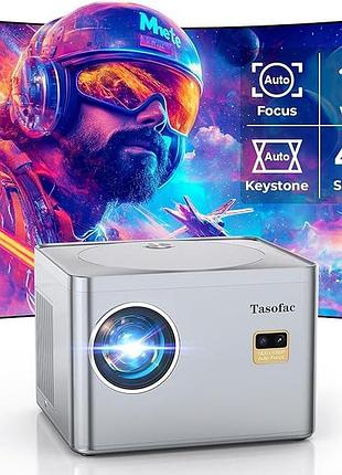Мини-проектор с высоким качеством изображения 4k tasofac projector ak-65 портативный видеопроектор с коррекцией трапеции