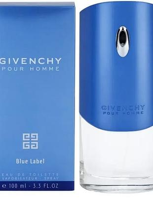 Мужская туалетная вода givenchy pour homme blue label 100 мл
