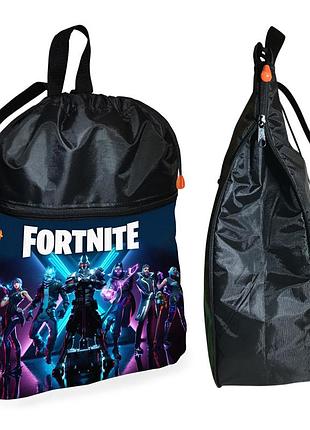 Рюкзак-мешок для школы fortnite детская сумка для обуви и спортивной одежды (01455)