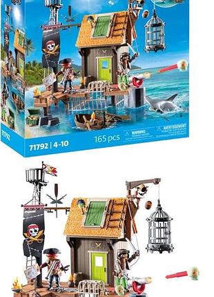 Конструктор "пиратская гавань с пиратской тюрьмой" playmobil pirates 71792 игровой конструктор "пираты" для детей от 4 лет