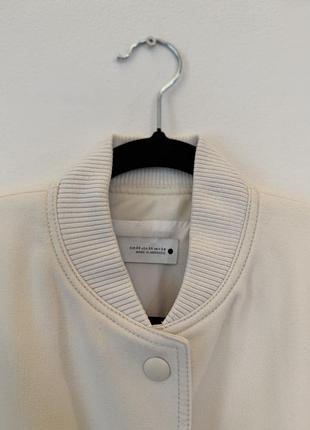 Куртка бомбер молочна | zara 2