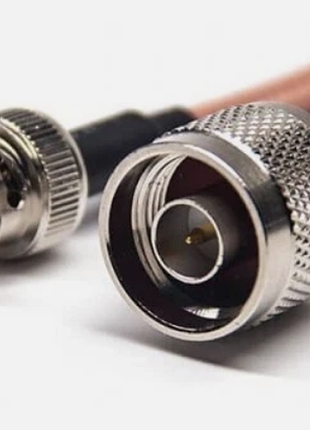 Пигтейл на кабель coaxial line rg142 30 см коаксиальный пигтейл-кабель n-штекер — bnc-штекер