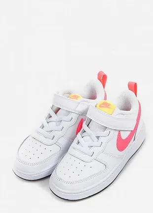 Дитячі кросівки nike court borough low 2 розмір 26 білий