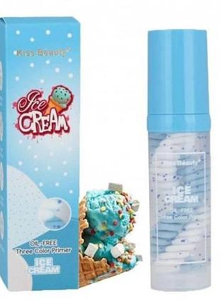 Основа под макияж с гиалуроновой кислотой ice cream oil-free three color primer 40 ml