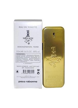 Paco rabanne 1 million edt 100ml tester