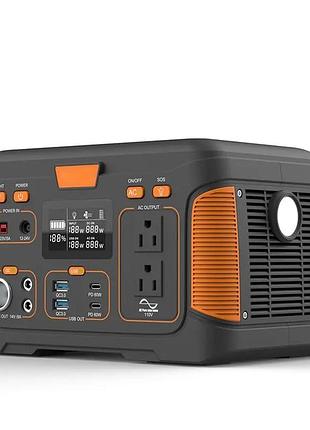 Внешний источник питания wx1436 300w (83200 мач), электростанция с выходами usb, type-c,dc, фонарь