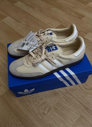 Кеди унісекс adidas samba бежеві