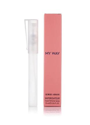 Женский парфюм спрей giorgio armani my way 10 мл