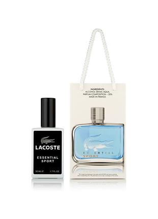 Мужской парфюм lacoste essential sport - travel perfume 50ml
