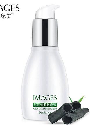 Массажный крем для лица с активированным бамбуковым углем images clean skin massage cream