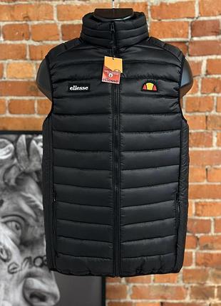 Жилет чорний ellesse стьоганий турція xl