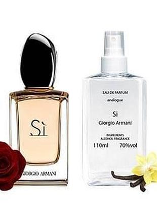 Giorgio armani si - parfum analogue 110ml