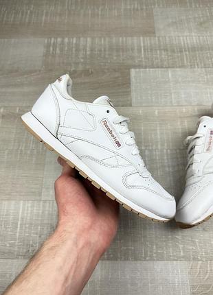 Кросівки reebok classic білі, розмір 36-36,5,  23 см, рібок оригінал