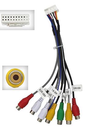 Rca кабель серії qiv qbr-a 0008 під android магнітолу (rca 20p-7) (дрот)