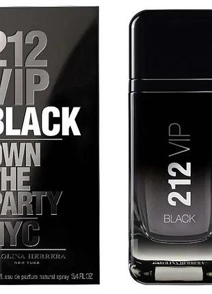 Чоловіча туалетна вода carolina herrera 212 vip black own the party nyc 100 мл