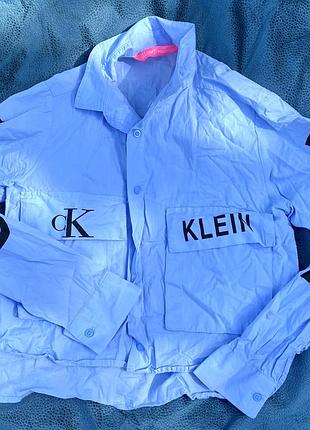 Сорочка жіноча calvin klein ( не оригінал) блакитна s 🌺